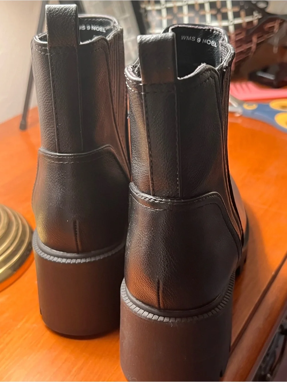 Dolce Vita Black Chunky Chelsea Ankle Boots